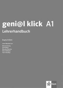 geni@l klick A1 Lehrerhandbuch mit Audio-CDs