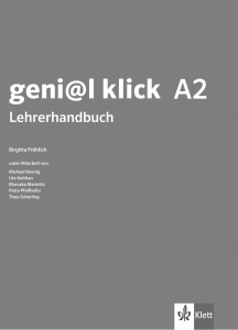 geni@l klick A2 Lehrerhandbuch mit Audio-CDs