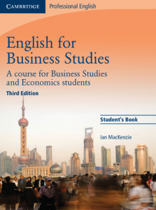 English for Business Studies Student's Book : A Course for Business Studies and Economics