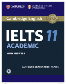 Cambridge IELTS 11 Academic Student's Book with Answers with Audio