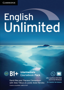 English Unlimited Intermediate Coursebook with e-Portfolio and Online Workbook Pack