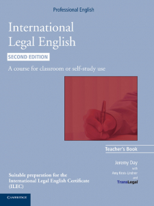 International Legal English Teacher's Book